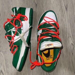 Off white dunks Pine Green US Men 10
